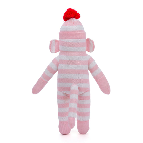 Sock Monkey 16" Pink