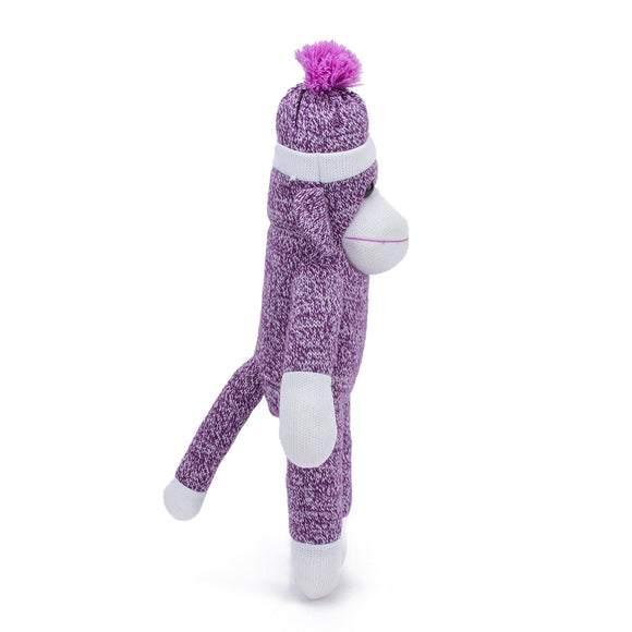 Sock Monkey 16" Purple
