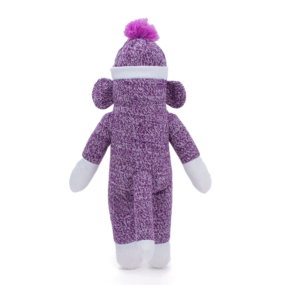 Sock Monkey 16" Purple
