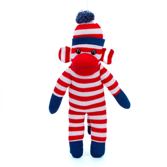 Sock Monkey 16" Red