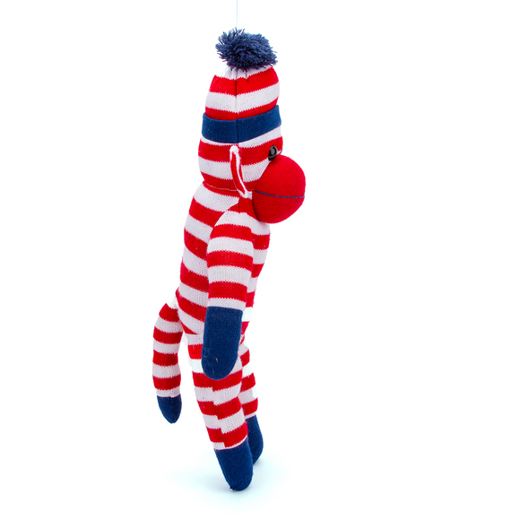 Sock Monkey 16" Red