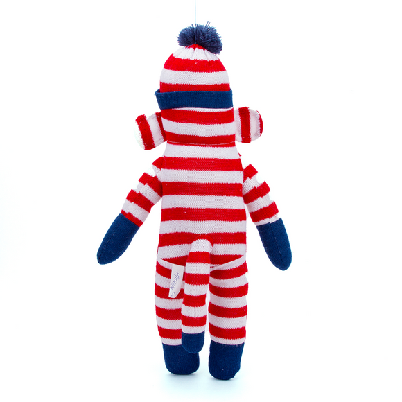 Sock Monkey 16" Red