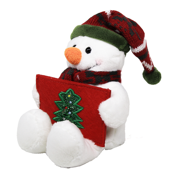 Glittering Holiday Gift Card Holder - Snowman, 9"