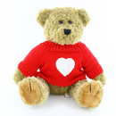 Oatmeal Teddy Bear in Love Sweater 12"-1