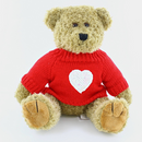 Oatmeal Teddy Bear in Love Sweater 12"-2