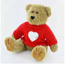 Oatmeal Teddy Bear in Love Sweater 12"-3