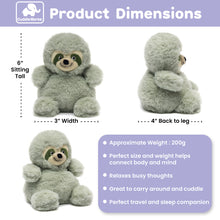 Cuddle Works Weighted Sensory Toy  Sloth Bitty Buds