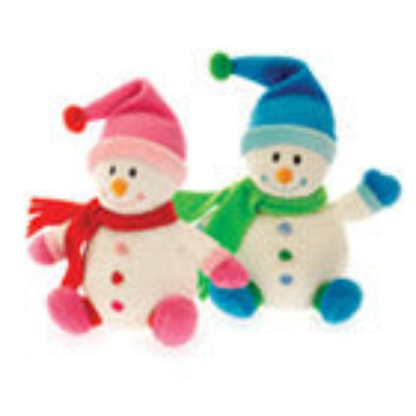 Snowman Stuffed Animal with Hat and Scarf 6''