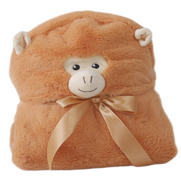 Weighted Monkey Hoodie Blanket