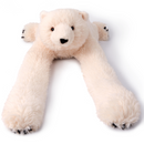 Weighted polar bear stuffed animal, alternate product view