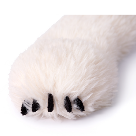 Small weighted polar bear stuffed animal, alternate product view