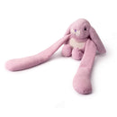 Small purple weighted bunny plush hugger