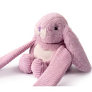 Purple small bunny weighted plush hugger, product view