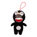 Penguin Sock Monkey Ornament 4"-1
