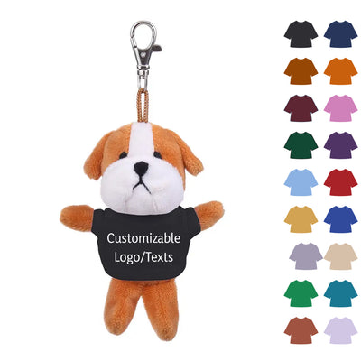 Bulldog Keychain with Tee 4"