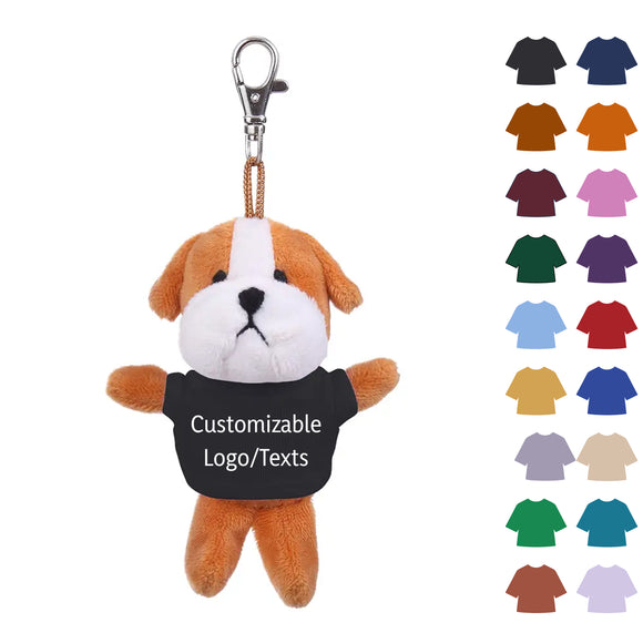 Bulldog Keychain with Tee 4"