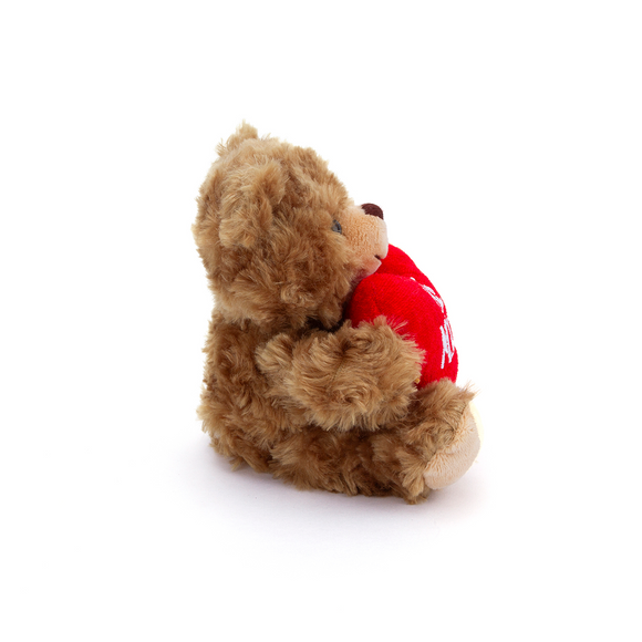 Valentine Mocha Bear 6" – BE MINE