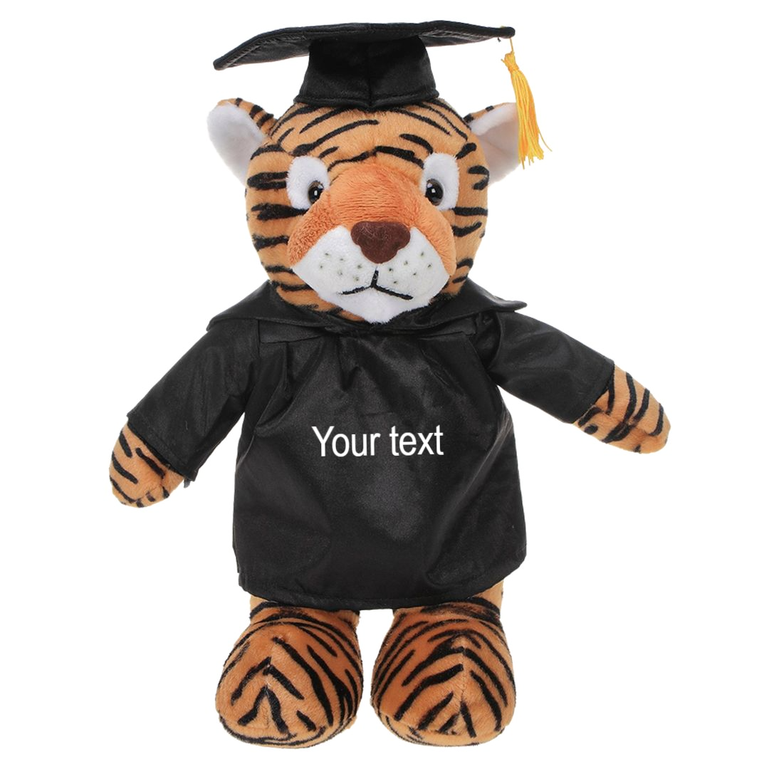 Graduation Tiger Plush 8" - 0