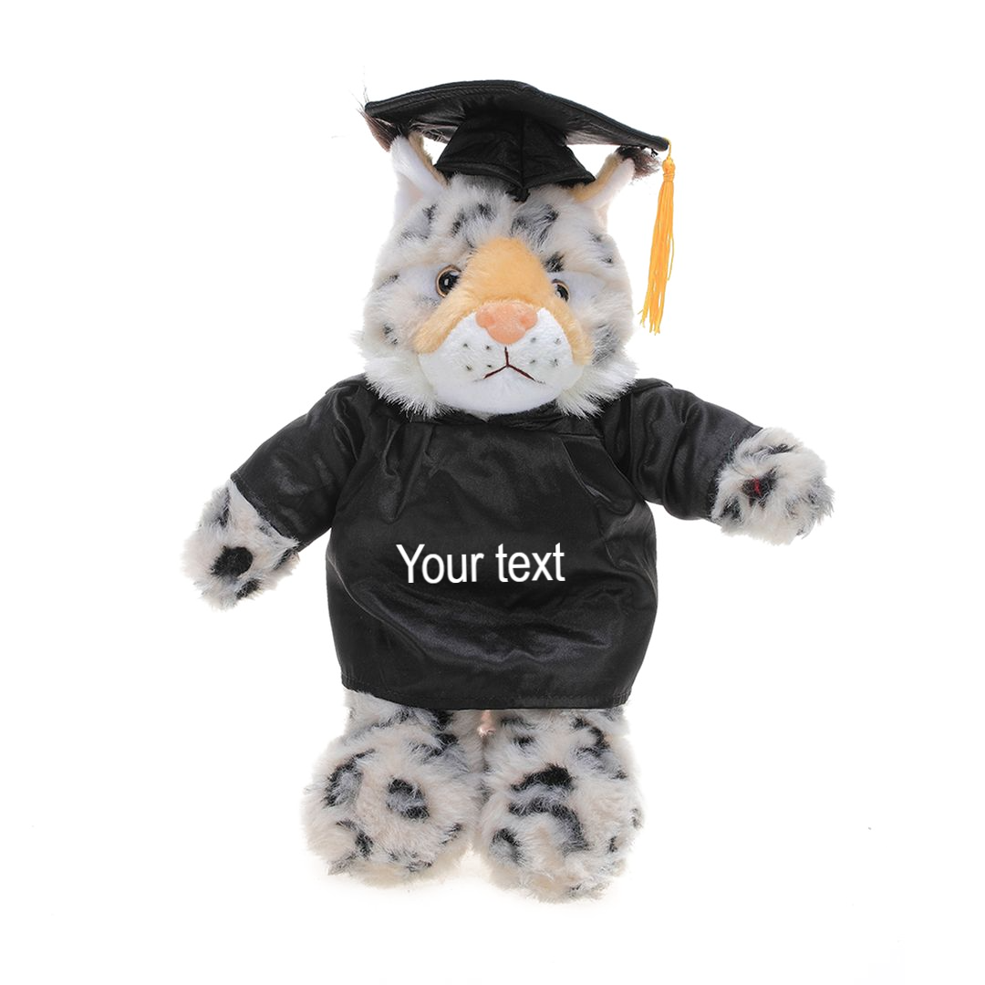 Graduation Bobcat Plush 8" - 0