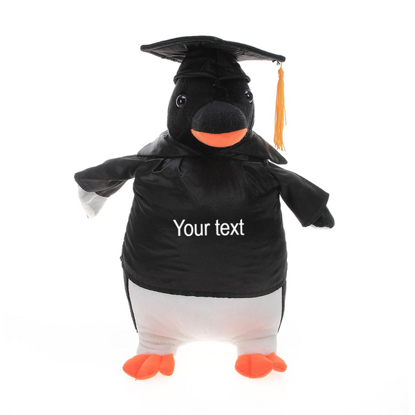 12'' Graduation Penguin Plush Stuffed Animal Toys with Cap and Personalized Gown 12''