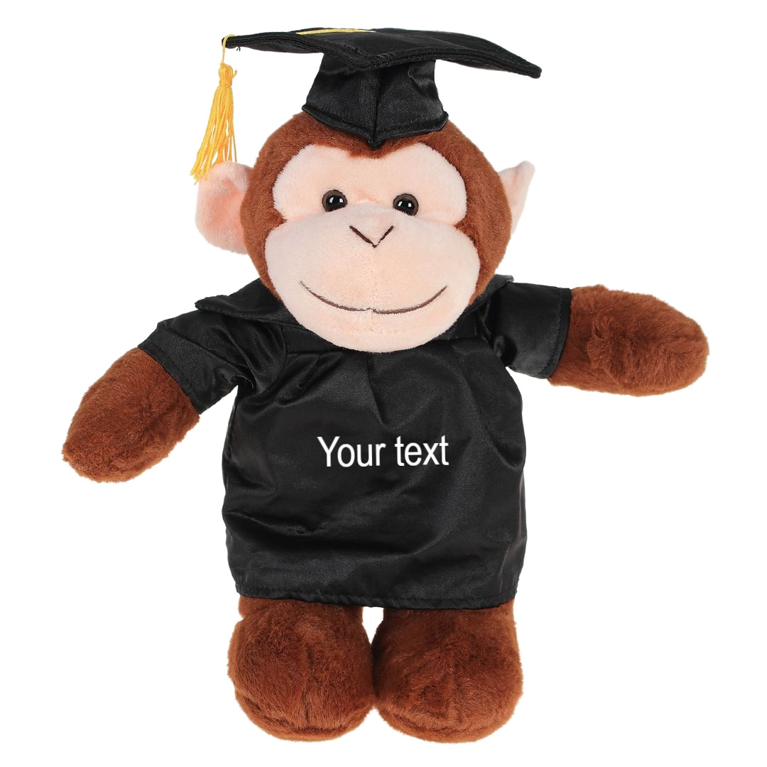 Graduation Stuffed Animal Monkey 8" - 0