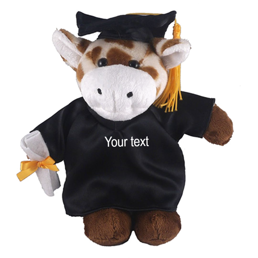 Graduation Stuffed Animal Giraffe 12" - 0