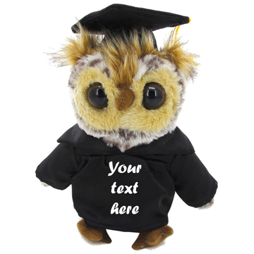 Graduation Owl with Cap & Gown 9"