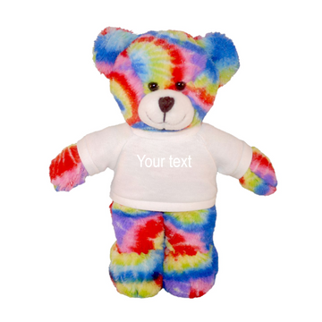 12" Personalized Tie-dye Bear