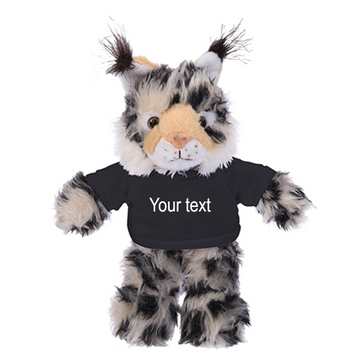 12" Soft Plush Wild Cat (Lynx) with Tee