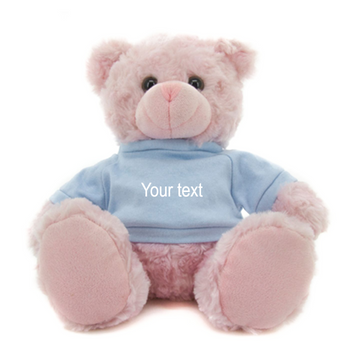 11" Personalized Pink Bear
