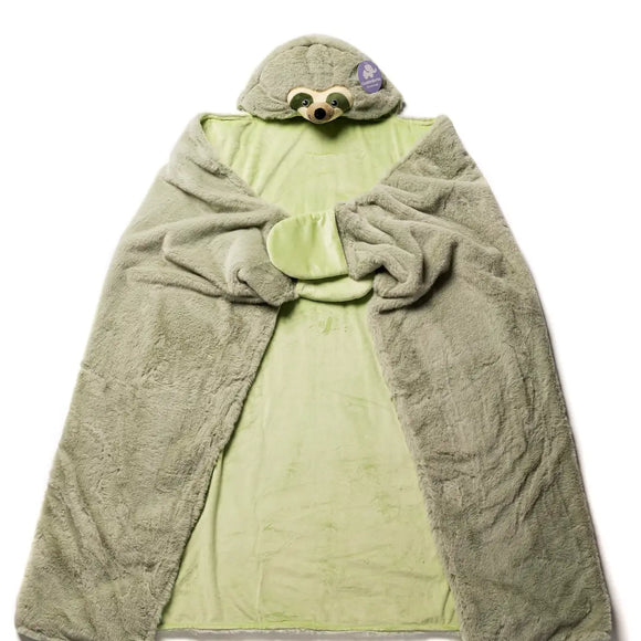 Weighted Sloth Hoodie Blanket