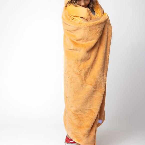 Weighted Monkey Hoodie Blanket