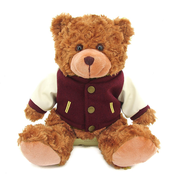 Mocha Bear 11" with Varsity Jacket