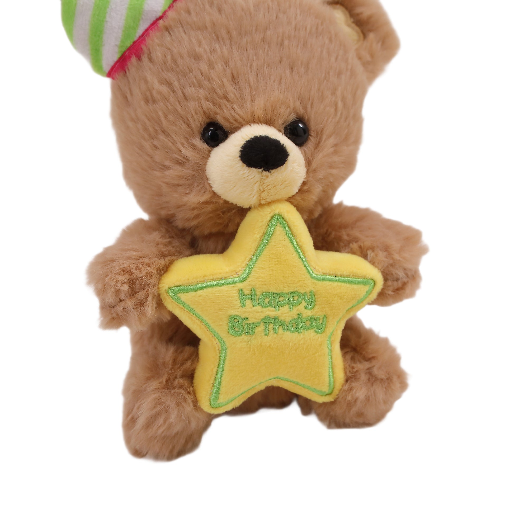 Birthday Star Bear with Hat 8"