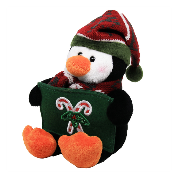 Glittering Holiday Gift card Holder 9" Plush