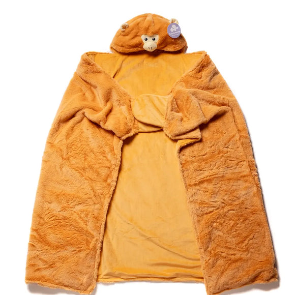 Weighted Monkey Hoodie Blanket