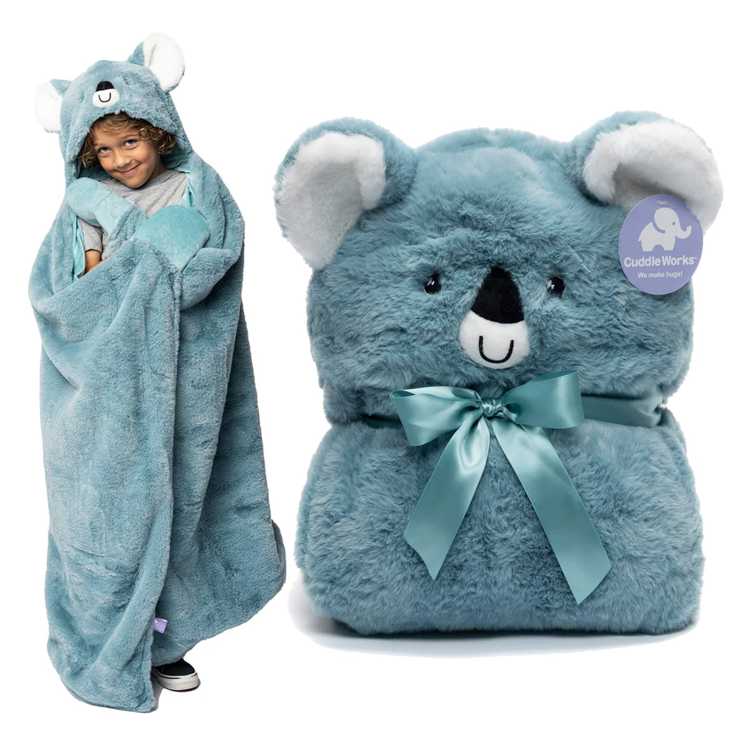 Koala Sensory Weighted Stuffed Animal Robe Hoodie Blanket – Plushland