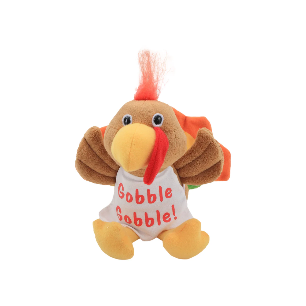 Plushland Thanksgiving Turkey 8 Plush Toy Soft Cuddly Holiday Gift