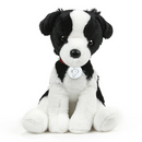White Collie Dog Plush in Collar 8"-1