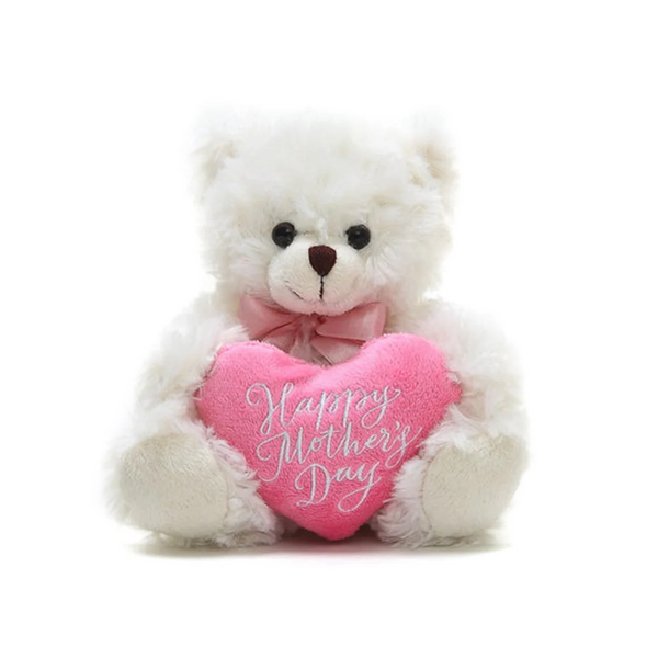 Happy Mother's Day Bear White 7"