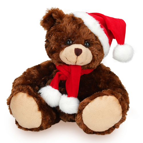 Christmas Chocolate Bear 11"