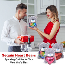 Qbeba Bears with Sequin Heart  6