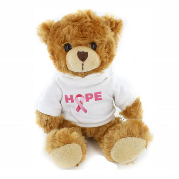 Hope Pink Ribbon Hoodie Bear 6"