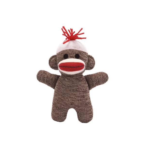 Sock Monkey Ornament 4"