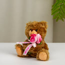 Teddy Bear Holding Love Rose Gift for MOM 6"-3