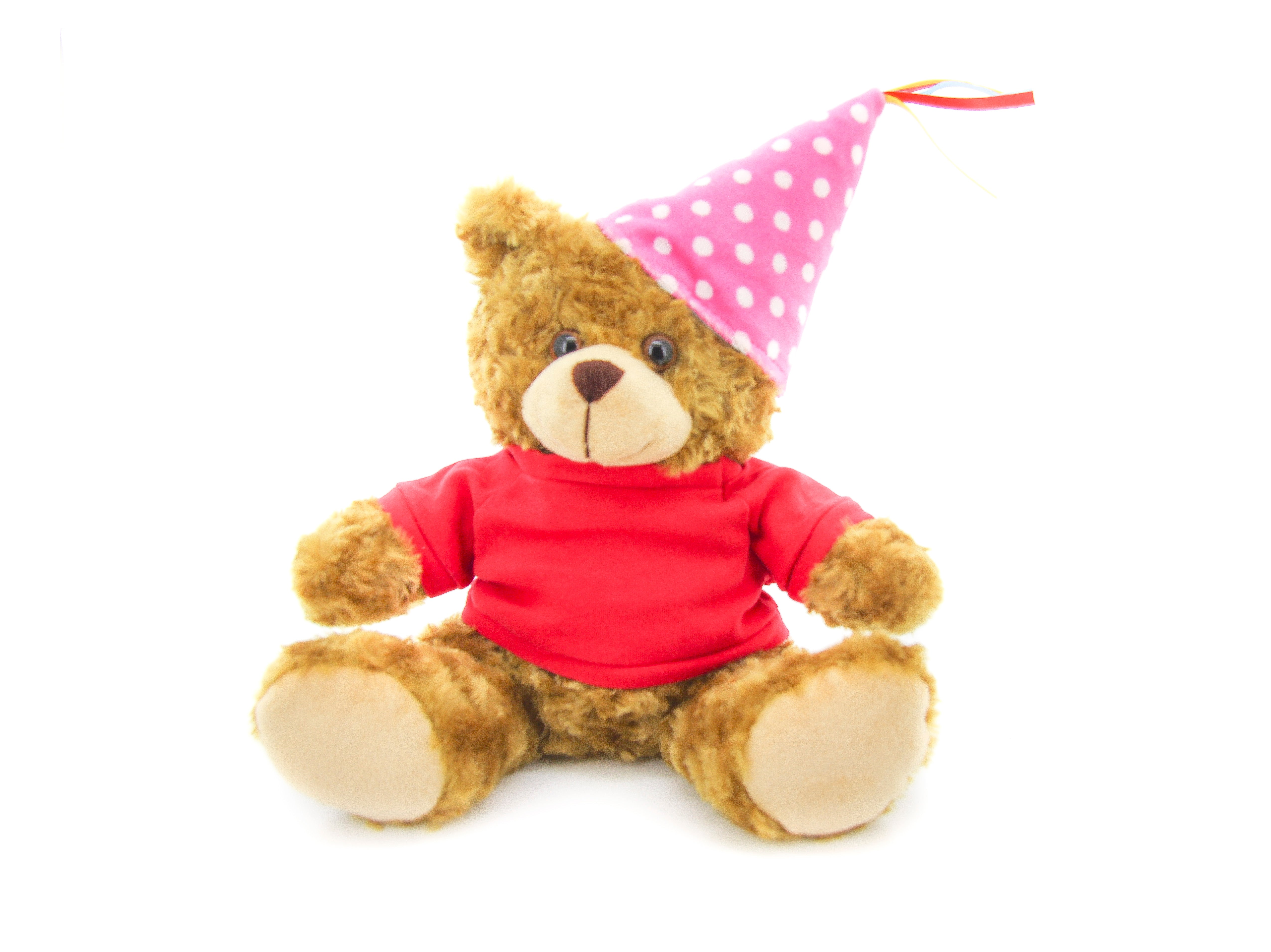 Mocha Bear with Red T-Shirt 12" - 0