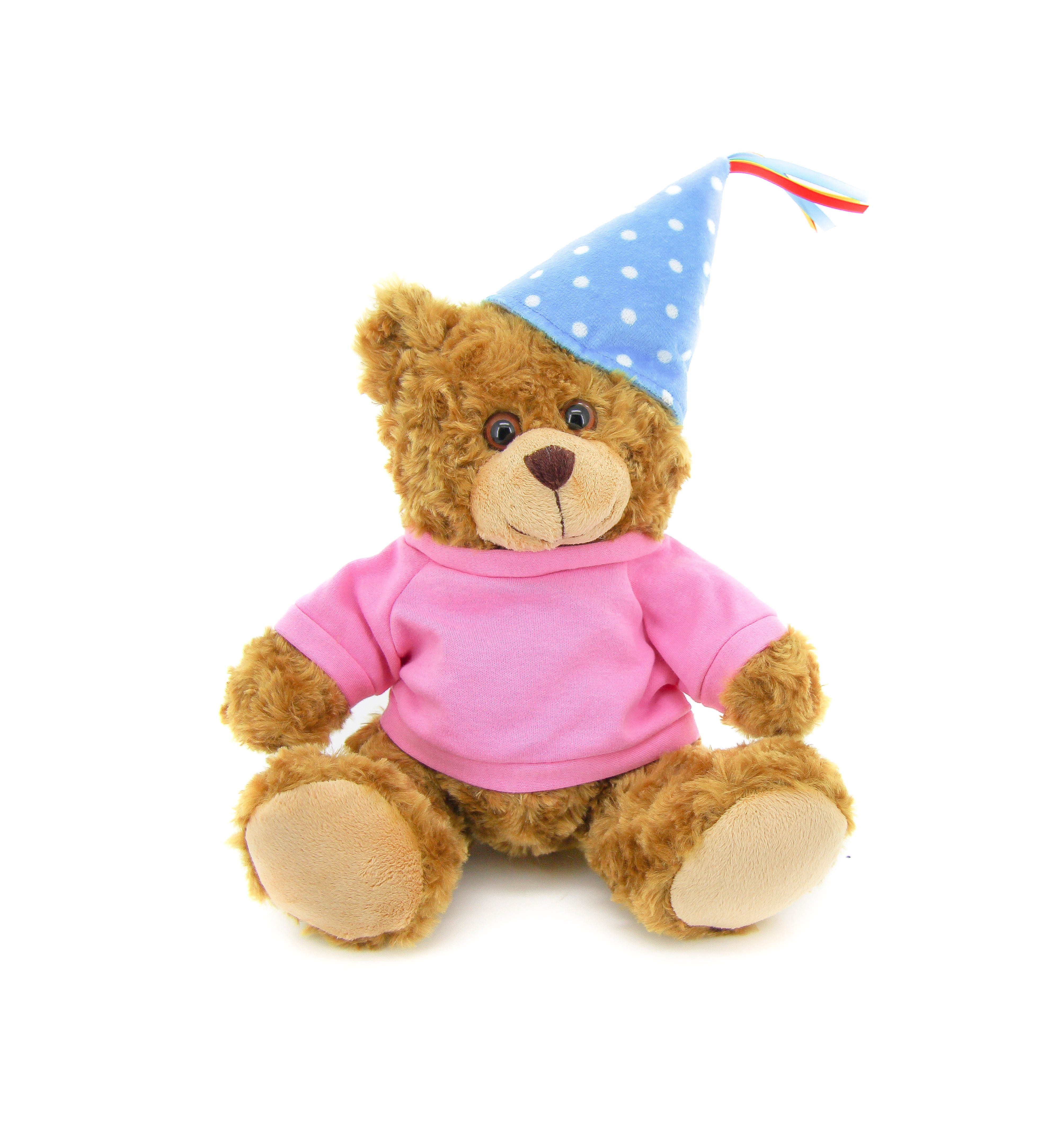 Mocha Bear with Pink T-Shirt 12"