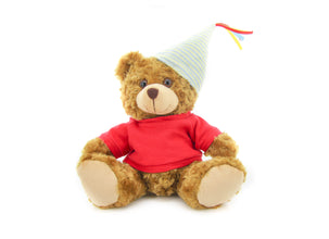 Plushland Plush Teddy Bear 12 Inches - Mocha Color for Birthday, Personalized Text, Name on T-Shirt, Party Favors Gift for Kids, Boys, Girls