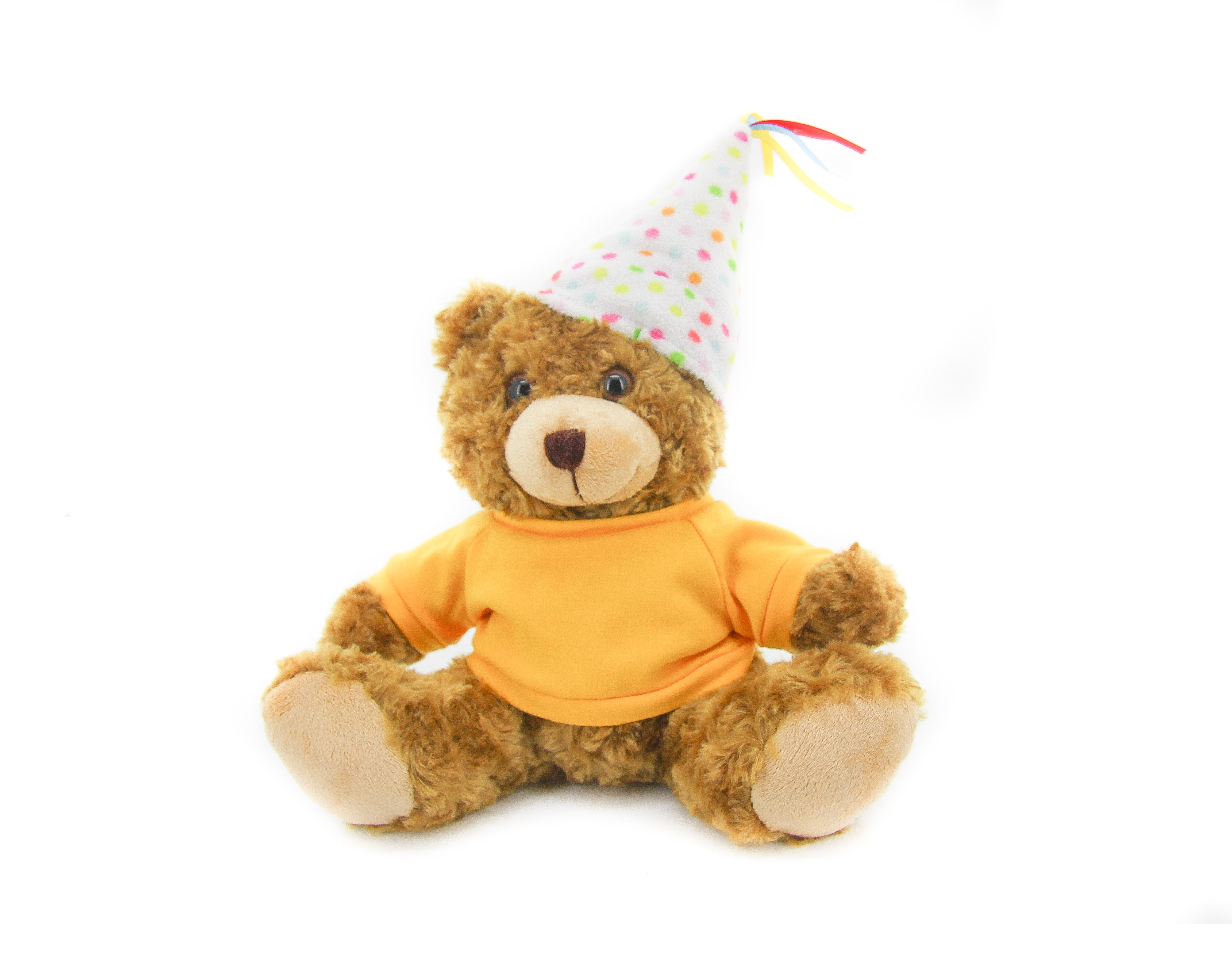 Mocha Bear with Yellow T-Shirt 12"