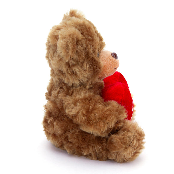 Valentine Mocha Bear 9" – LOVE YOU
